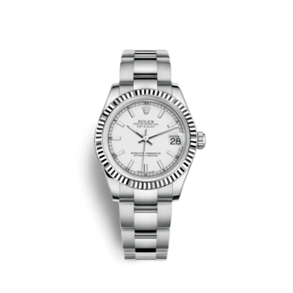 Rolex Datejust 31 Stainless Steel Fluted / Oyster / White