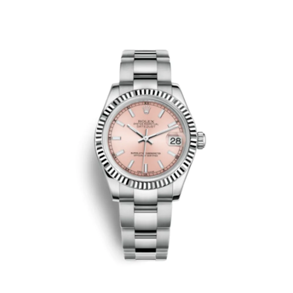 Rolex Datejust 31 Stainless Steel Fluted / Oyster / Pink