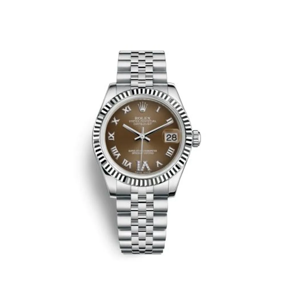 Rolex Datejust 31 Stainless Steel Fluted / Jubilee / Bronze Roman