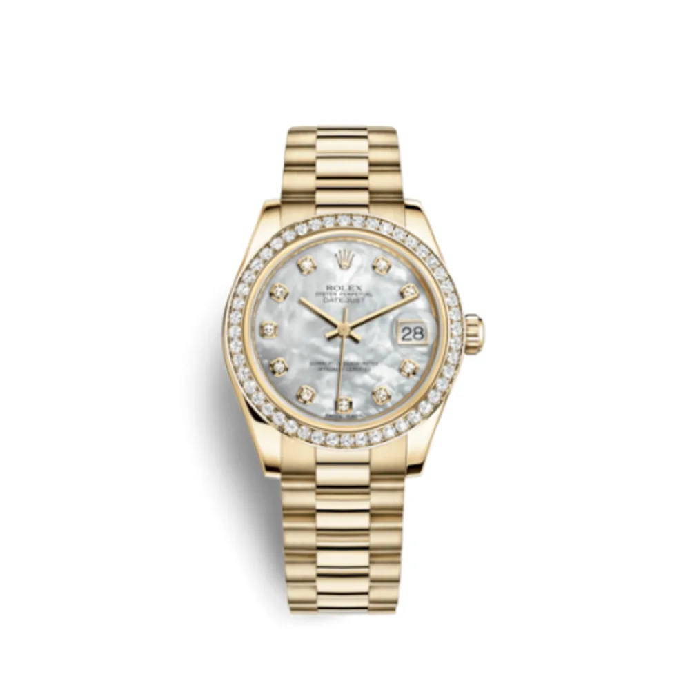 Rolex Datejust 31 Yellow Gold Diamond / President / MOP