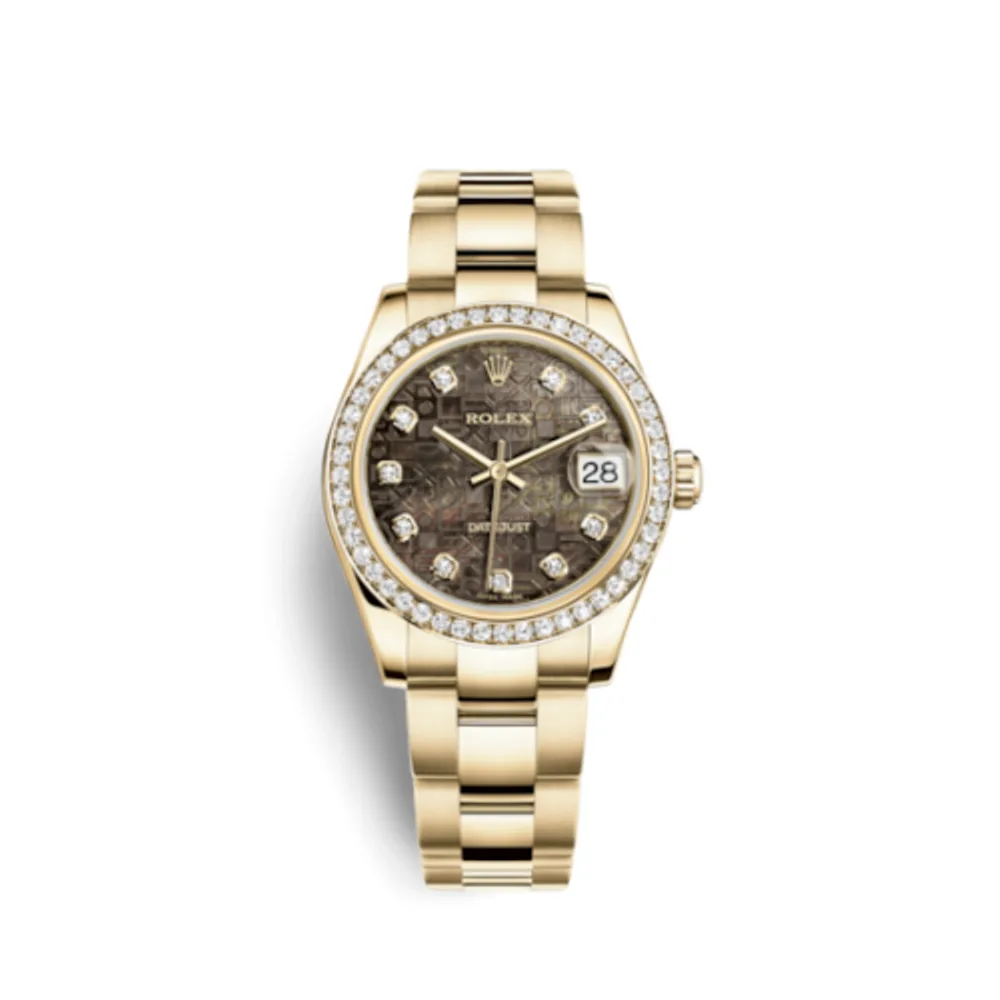 Rolex Datejust 31 Yellow Gold Diamond / Oyster / Black MOP Computer