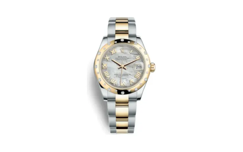Rolex Datejust 31 Rolesor Yellow Domed Diamond / Oyster / MOP Roman