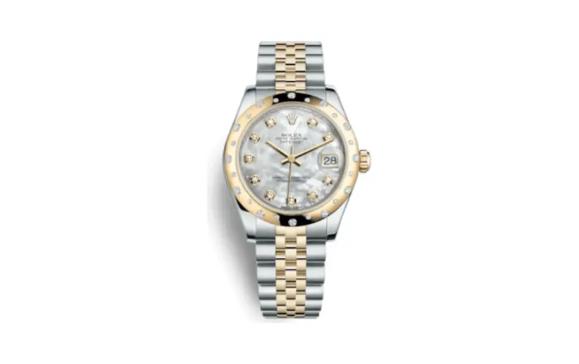 Rolex Datejust 31 Rolesor Yellow Domed Diamond / Jubilee / MOP Diamond