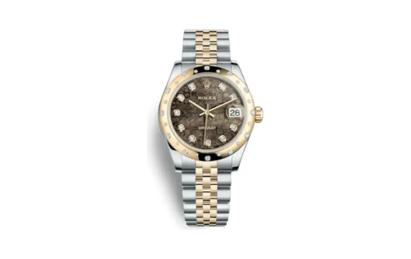 Rolex Datejust 31 Rolesor Yellow Domed Diamond / Jubilee / Black MOP Computer