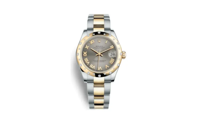 Rolex Datejust 31 Rolesor Yellow Domed Diamond / Oyster / Steel Roman