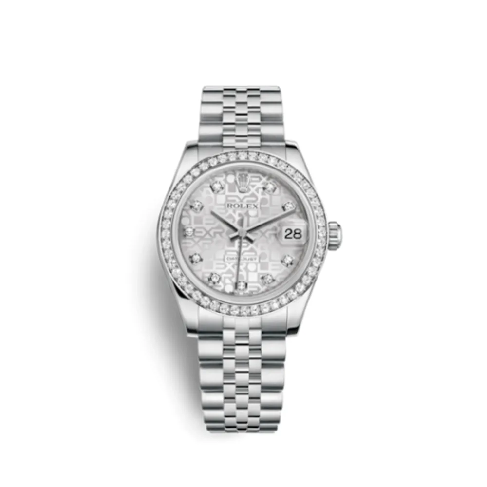 Rolex Datejust 31 Stainless Steel Diamond / Jubilee / Silver Computer