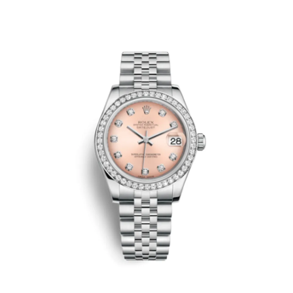 Rolex Datejust 31 Stainless Steel Diamond / Jubilee / Pink - Diamond