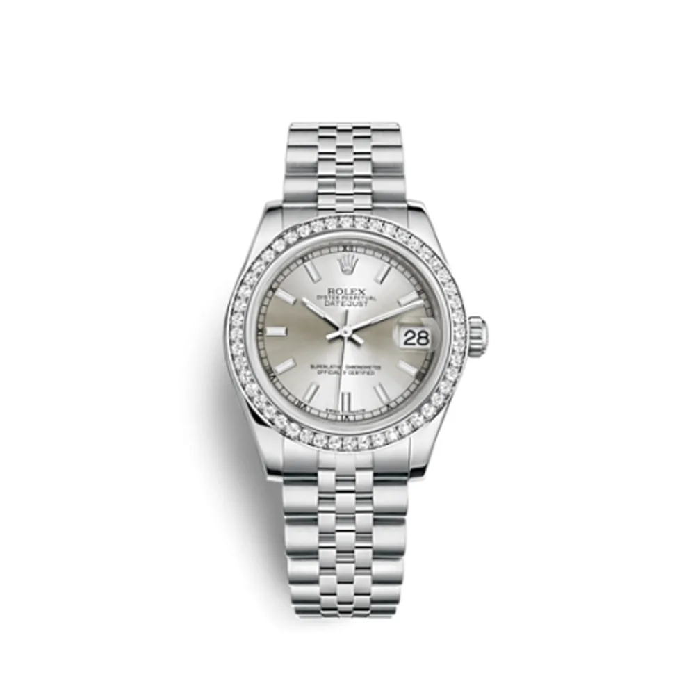 Rolex Datejust 31 Stainless Steel Diamond / Jubilee / Silver