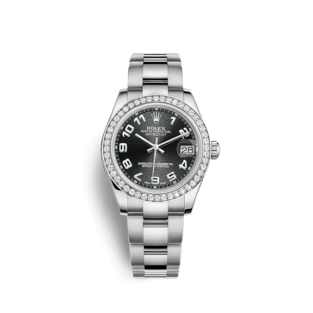 Rolex Datejust 31 Stainless Steel Diamond / Oyster / Black - Arabic
