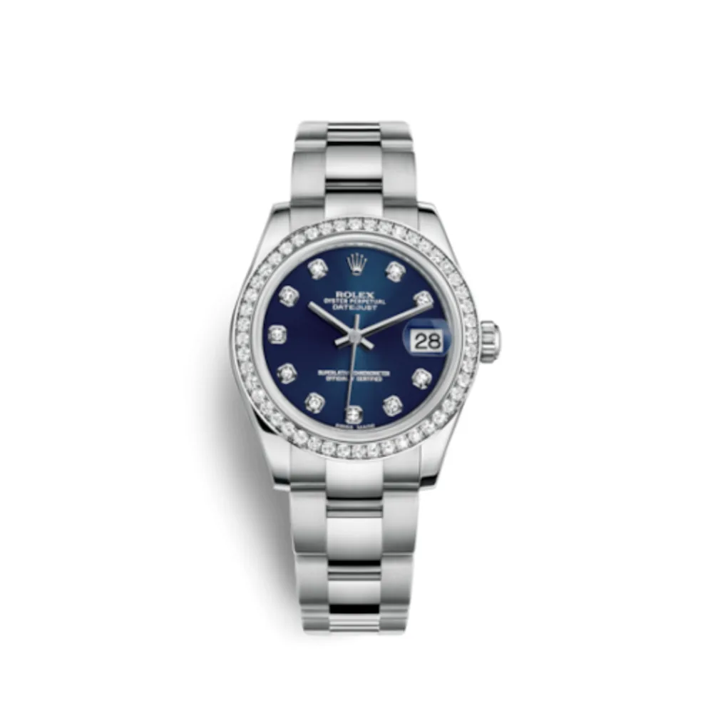 Rolex Datejust 31 Stainless Steel Diamond / Oyster / Blue - Diamond