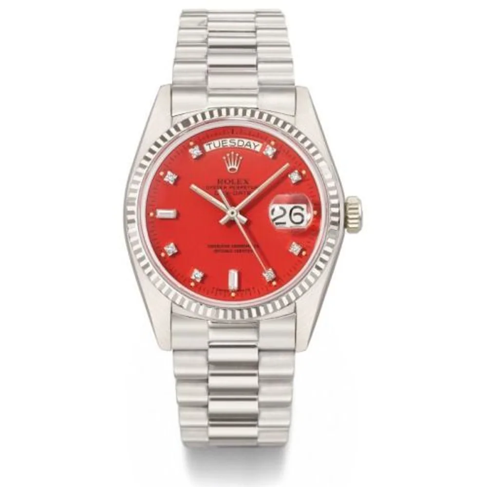 Rolex Day-Date 18039 Stella Red