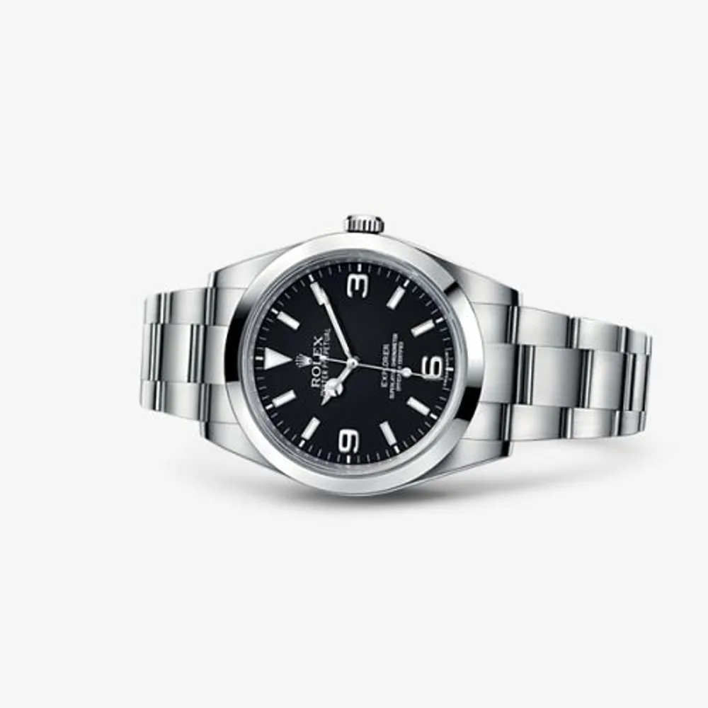 Rolex Explorer 39 / Stainless steel / Black