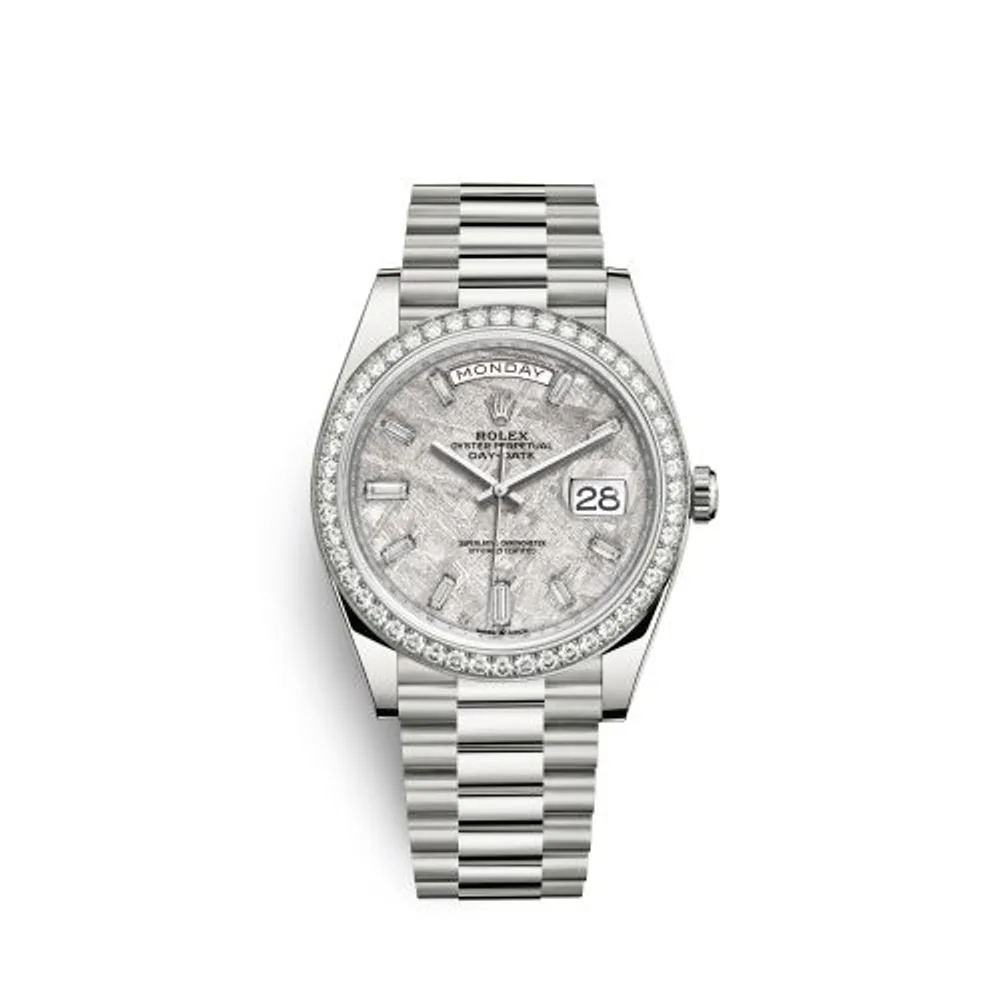 Rolex Day-Date 40 White Gold - Diamond / Meteorite