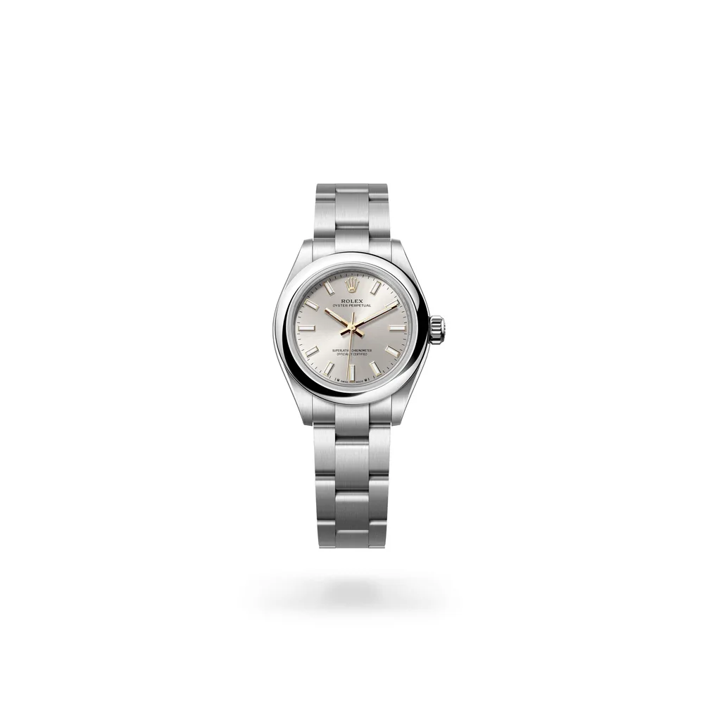 Rolex Oyster Perpetual 28, Oystersteel, Silver dial