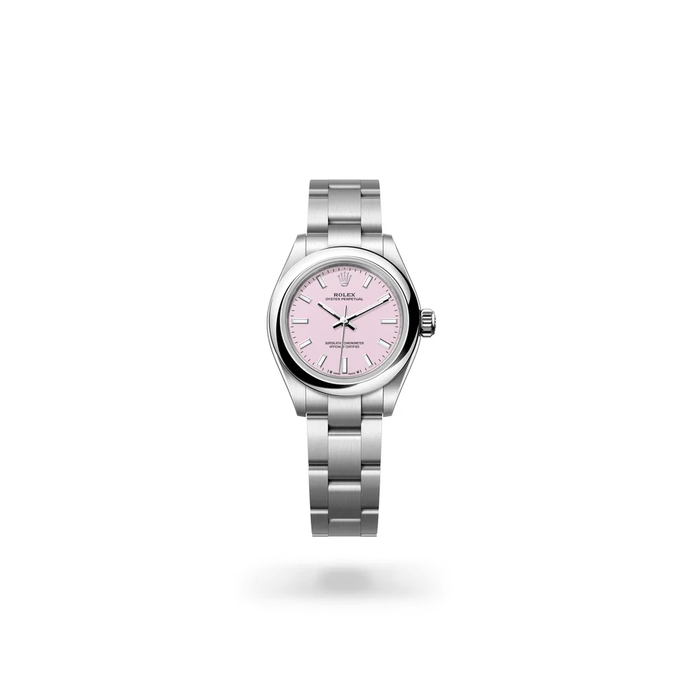 Rolex Oyster Perpetual 28, Oystersteel, Candy pink dial