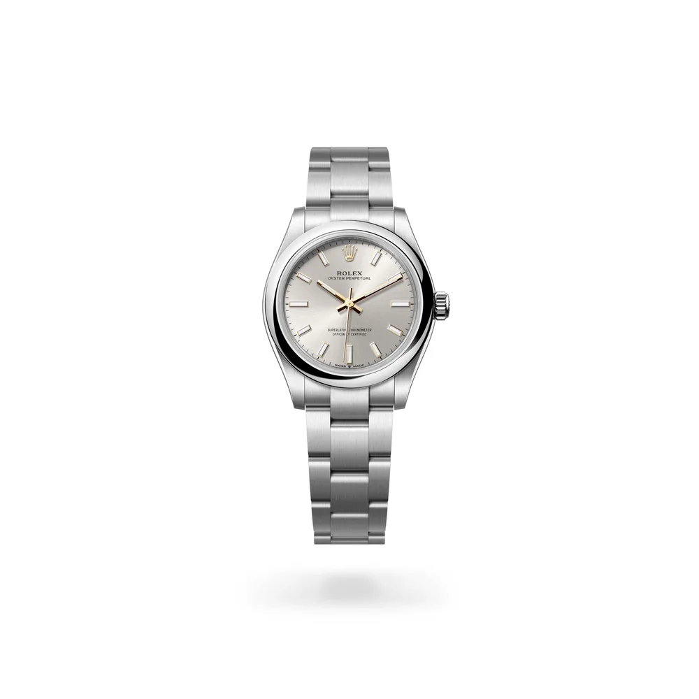 Rolex Oyster Perpetual 31, Oystersteel, Silver dial