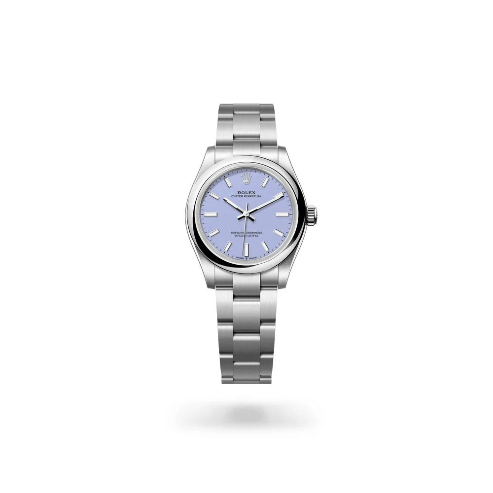 Rolex Oyster Perpetual 31, Oystersteel, Lavender dial