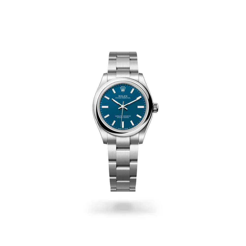 Rolex Oyster Perpetual 31, Oystersteel, Med blue dial