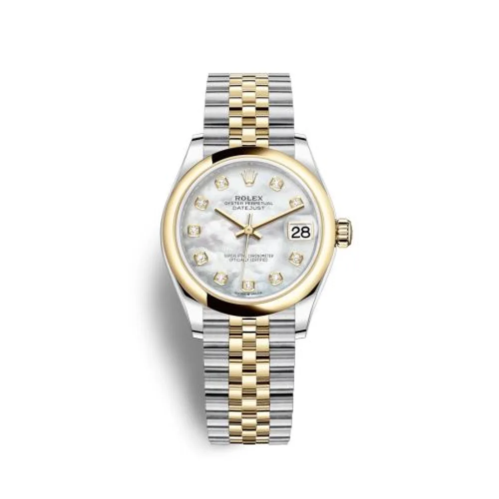 Rolex Datejust 31 Stainless Steel / Yellow Gold / Domed / MOP / Jubilee