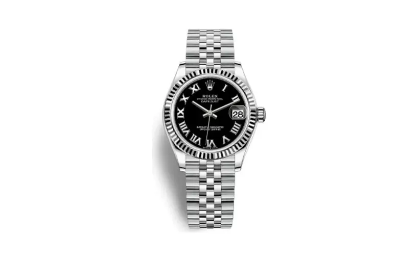 Rolex Datejust 31 Stainless Steel Fluted / Jubilee / Black - Roman