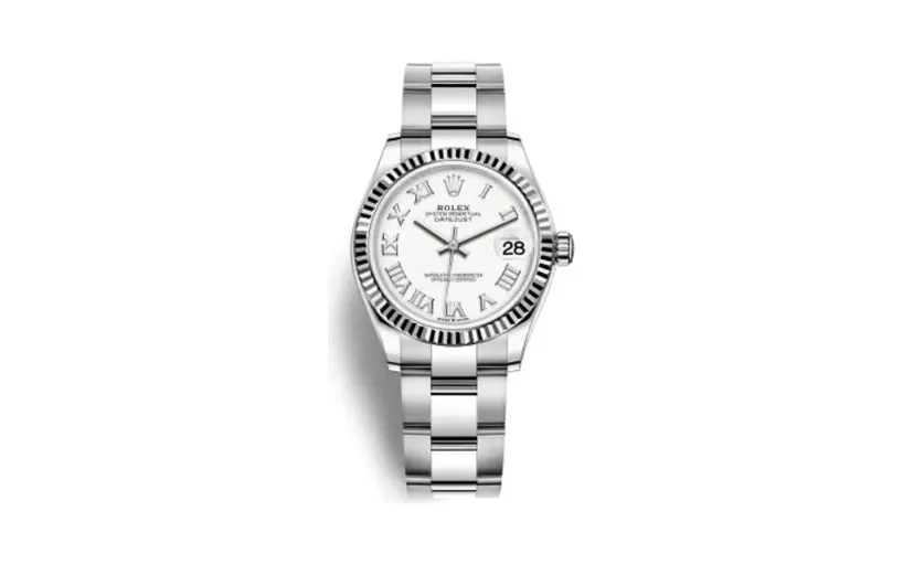 Rolex Datejust 31 Stainless Steel Fluted / Oyster / White - Roman