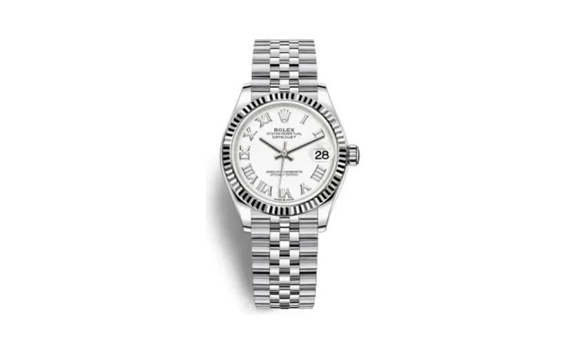 Rolex Datejust 31 Stainless Steel Fluted / Jubilee / White - Roman