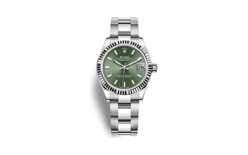 Rolex Datejust 31 Stainless Steel Fluted / Oyster / Green