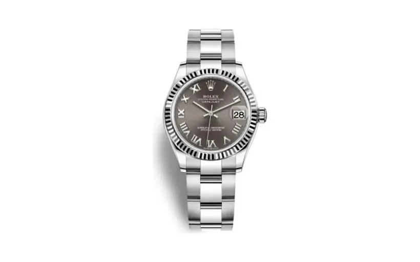 Rolex Datejust 31 Stainless Steel Fluted / Oyster / Grey - Roman