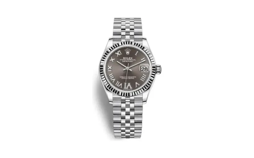 Rolex Datejust 31 Stainless Steel Fluted / Jubilee / Grey - Roman
