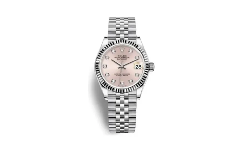 Rolex Datejust 31 Stainless Steel Fluted / Jubilee / Pink - Diamond