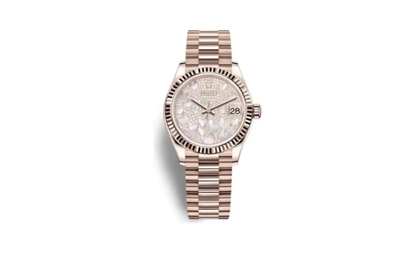 Rolex Datejust 31 Rose Gold / Fluted / Butterfly / President