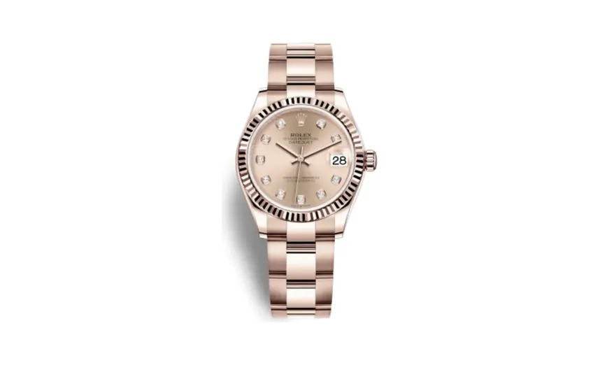 Rolex Datejust 31 Rose Gold / Fluted / Rose - Diamond / Oyster