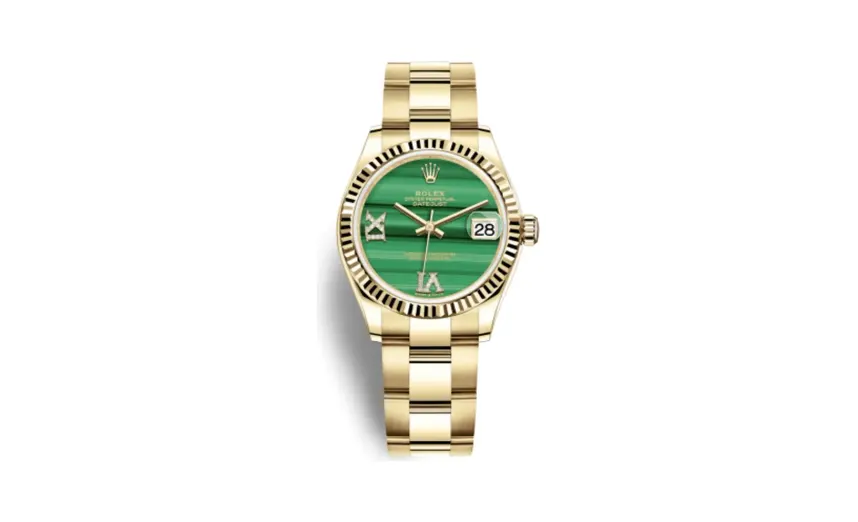 Rolex Datejust 31 Yellow Gold / Fluted / Malachite / Oyster