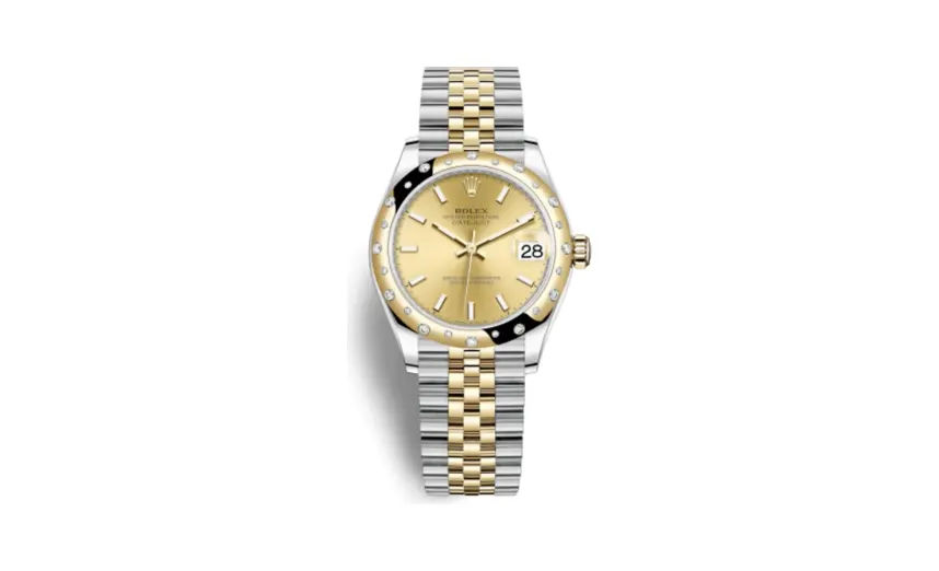 Rolex Datejust 31 Stainless Steel / Yellow Gold / Domed - Diamond / Champagne / Jubilee