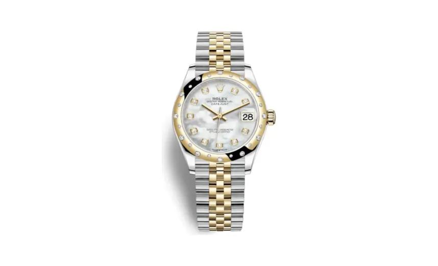Rolex Datejust 31 Stainless Steel / Yellow Gold / Domed - Diamond / MOP / Jubilee
