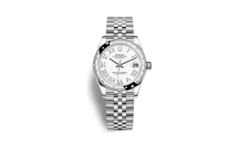 Rolex Datejust 31 Stainless Steel Domed Diamond / Jubilee / White - Roman