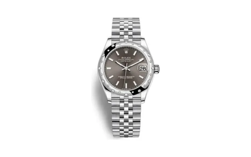 Rolex Datejust 31 Stainless Steel Domed Diamond / Jubilee / Grey