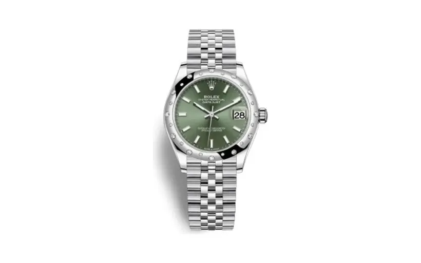 Rolex Datejust 31 Stainless Steel Domed Diamond / Jubilee / Green
