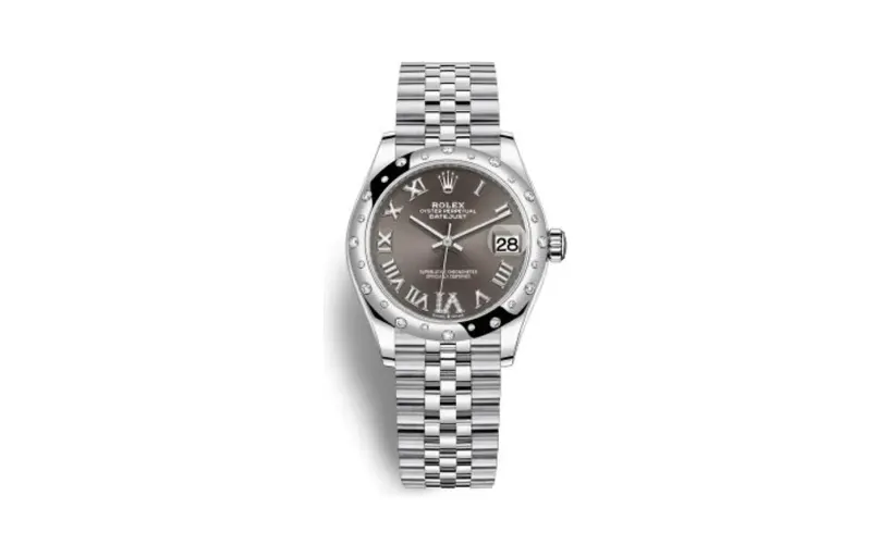 Rolex Datejust 31 Stainless Steel Domed Diamond / Jubilee / Grey - Roman