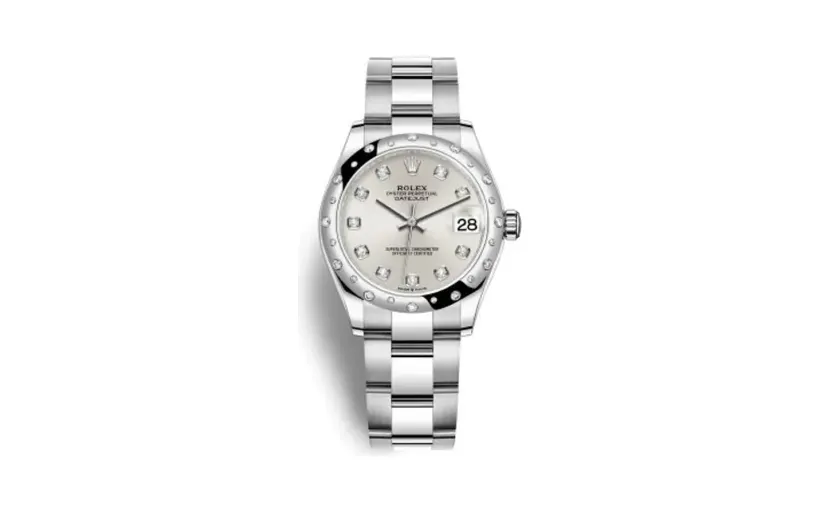 Rolex Datejust 31 Stainless Steel Domed Diamond / Oyster / Silver - Diamond