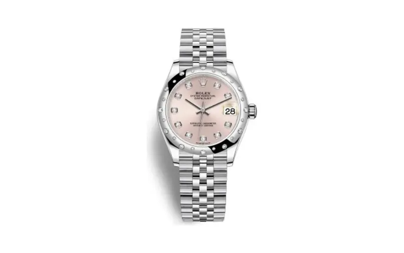Rolex Datejust 31 Stainless Steel Domed Diamond / Jubilee / Pink - Diamond