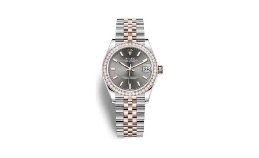 Rolex Datejust 31 Stainless Steel/ Rose Gold / Diamond / Grey / Jubilee