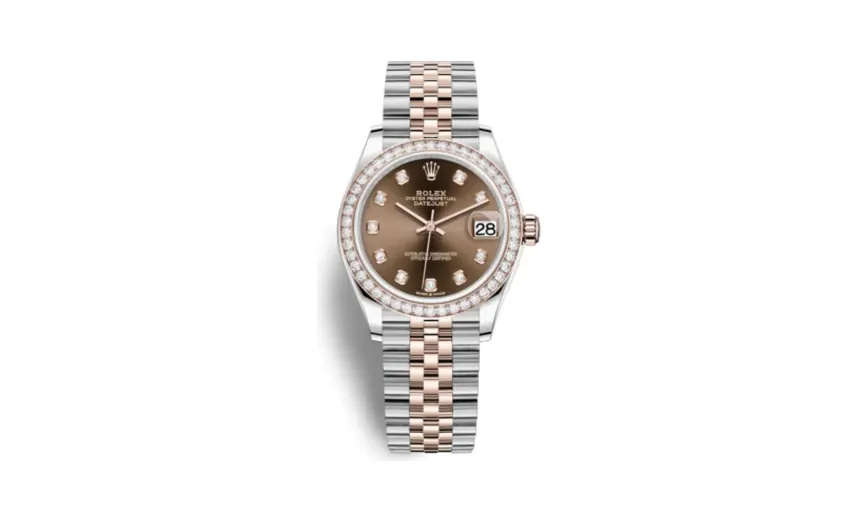 Rolex Datejust 31 Stainless Steel/ Rose Gold / Diamond / Chocolate - Diamond / Jubilee