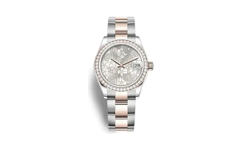 Rolex Datejust 31 Stainless Steel - Rose Gold / Diamond/ Silver - Floral / Oyster