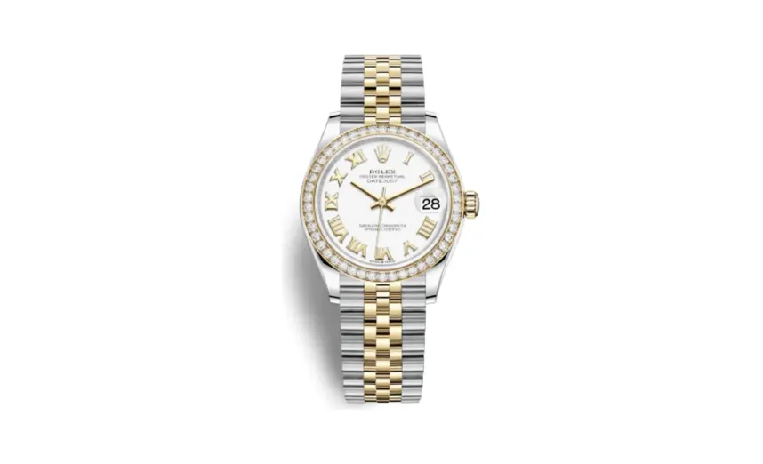Rolex Datejust 31 Stainless Steel / Yellow Gold / Diamond / White - Roman / Jubilee