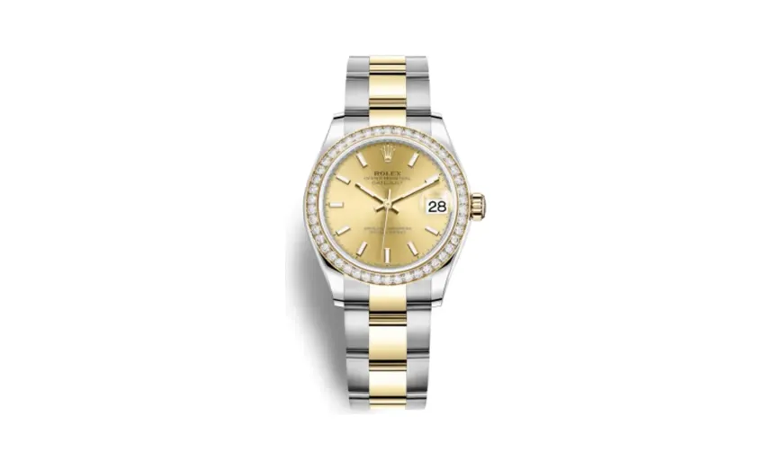 Rolex Datejust 31 Stainless Steel / Yellow Gold / Diamond / Champagne / Oyster