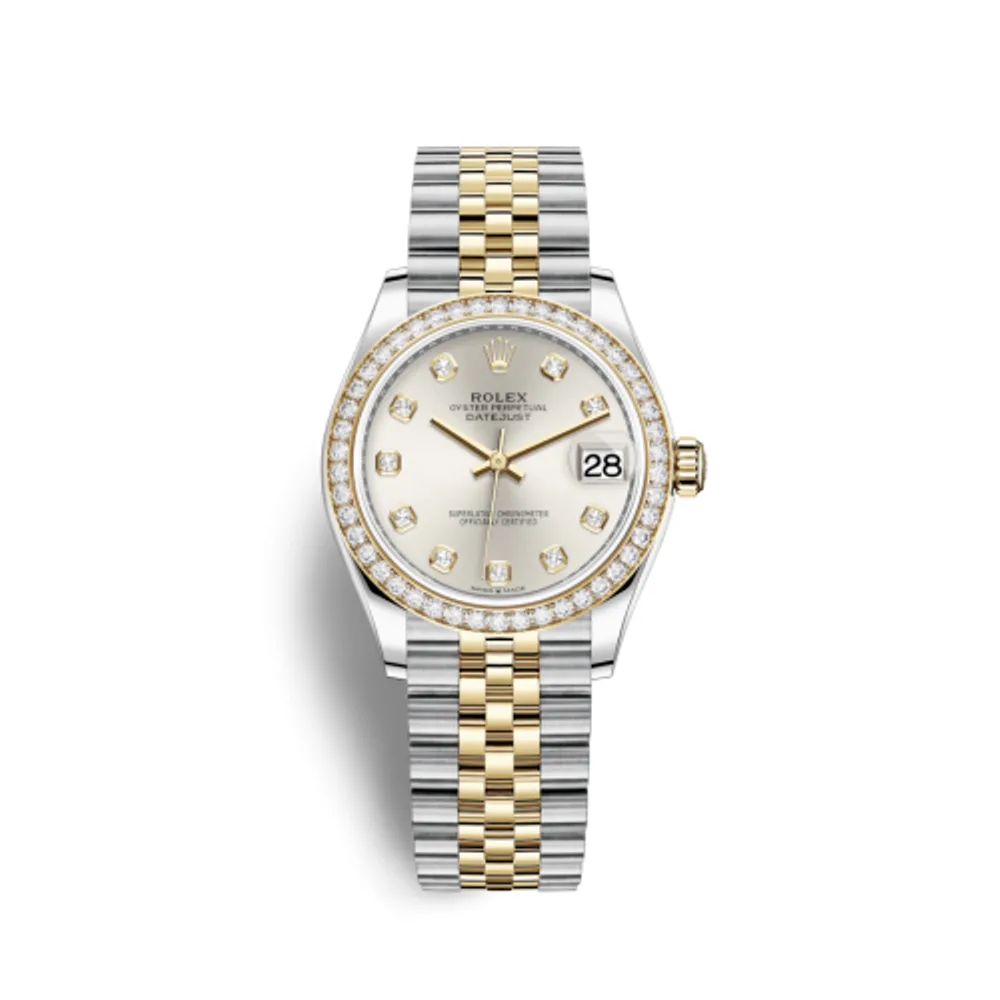 Rolex Datejust 31 Stainless Steel / Yellow Gold / Diamond / Silver - Diamond / Jubilee