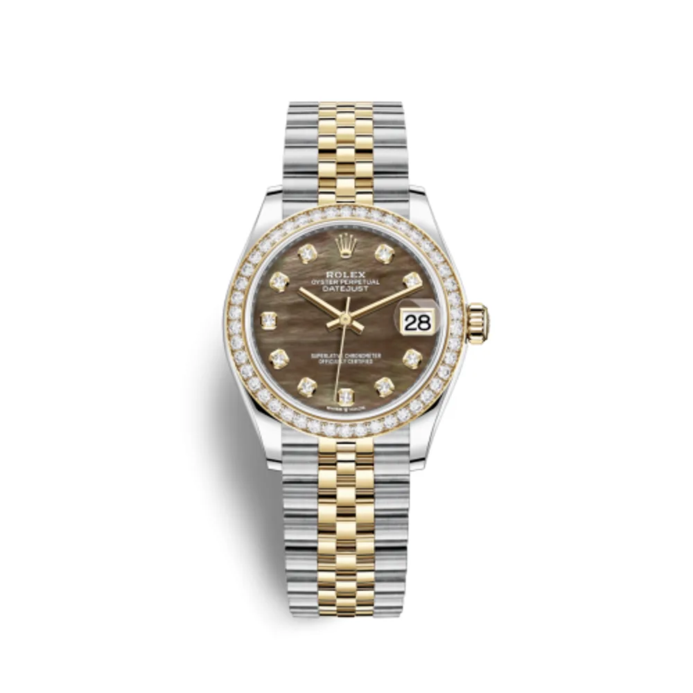 Rolex Datejust 31 Stainless Steel / Yellow Gold / Diamond / Black MOP / Jubilee