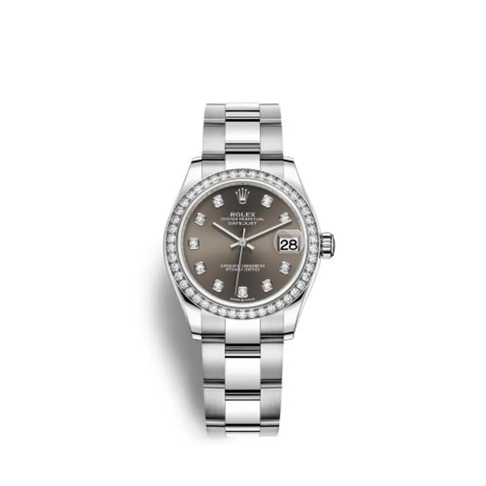 Rolex Datejust 31 Stainless Steel Diamond / Oyster / Grey - Diamond