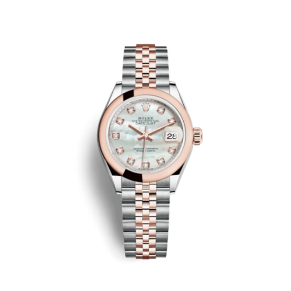 Rolex Lady-Datejust 28 Rolesor Rose Domed / Jubilee / MOP